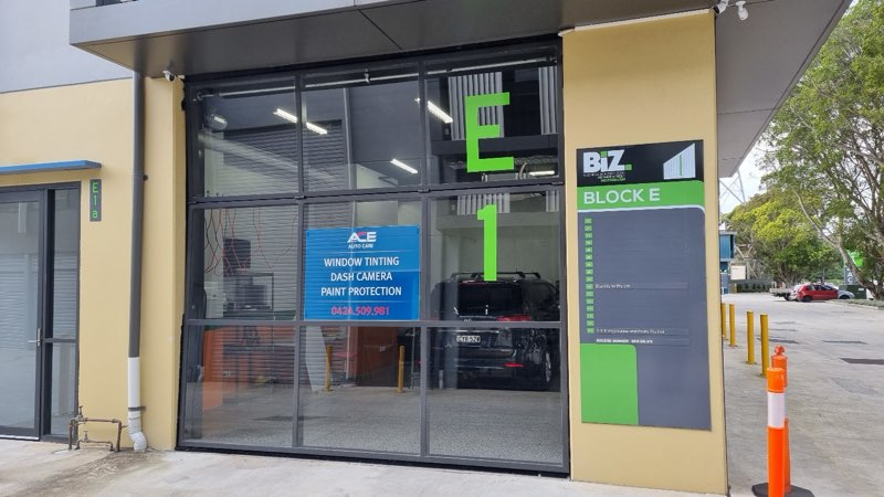 ACE Auto Care workshop entrance, Block E